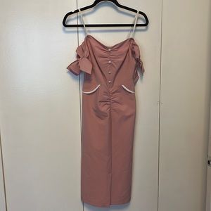 Pink Stop Staring Pencil Dress
